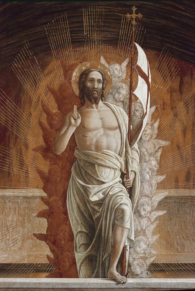 The Resurrection of Jesus Christ (detail) by Andrea Mantegna