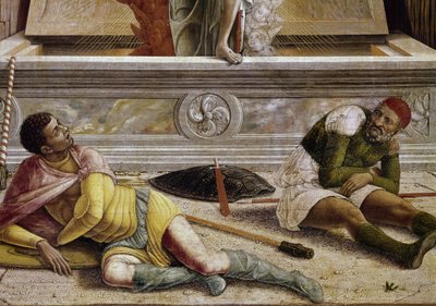 The Resurrection (detail) by Andrea Mantegna
