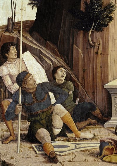 The Resurrection (detail) by Andrea Mantegna