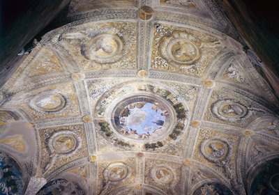 Triumph of Caesar and Oculus of the Bridal Chamber by Andrea Mantegna