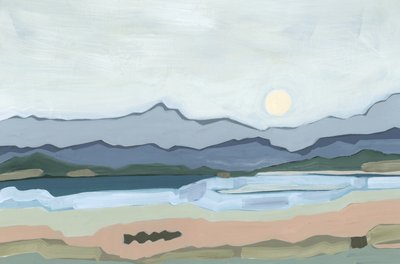 Moonrise over the Valley by Andrea Mejia