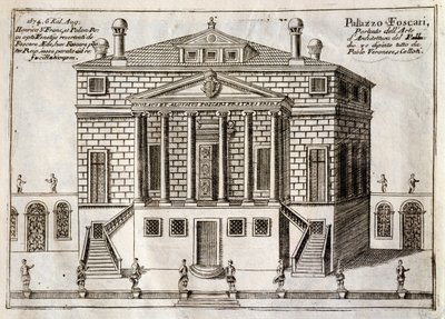 Main Facade of Villa Foscari Known as La Malcontenta by Andrea Palladio