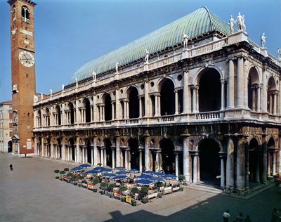 View of the Facade of the Basilica Palladiana, built 1549-1614 by Andrea Palladio