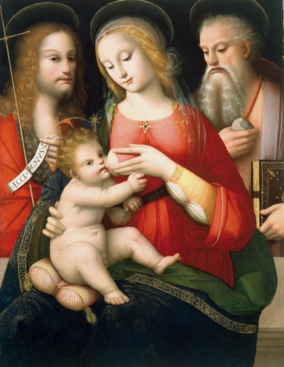 Madonna with Child and Saints John the Baptist and Jerome by Andrea Piccinelli