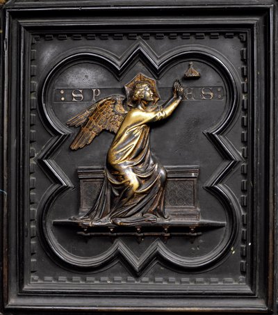 Hope, panel A of the South Doors of the Baptistery of San Giovanni by Andrea Pisano