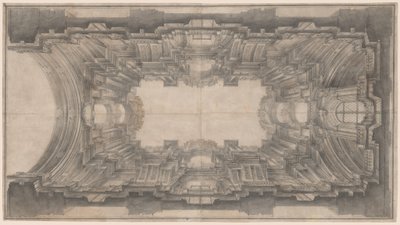 Illusionistic Architecture for the Vault of San Ignazio by Andrea Pozzo