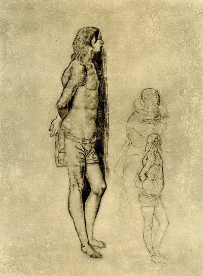 Study on the St. Sebastian for the Painting in Bergamo by Andrea Previtali