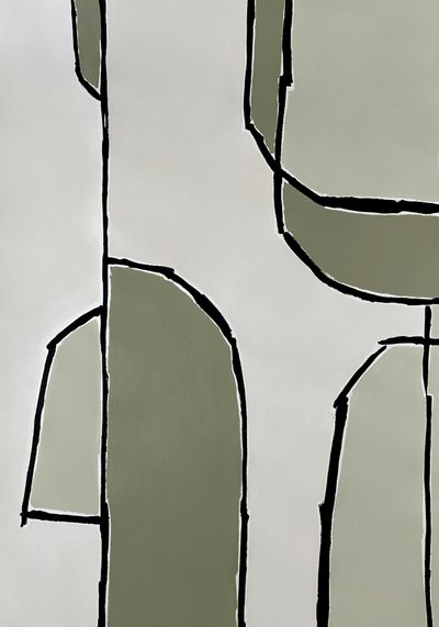 Abstract Sage Forms by Andrea Reichhart