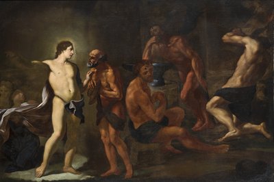 Apollo in the Forge of Vulcan by Andrea Sacchi