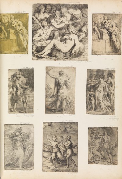 Bellona and other mythological figures, ca. 1540 by Andrea Schiavone