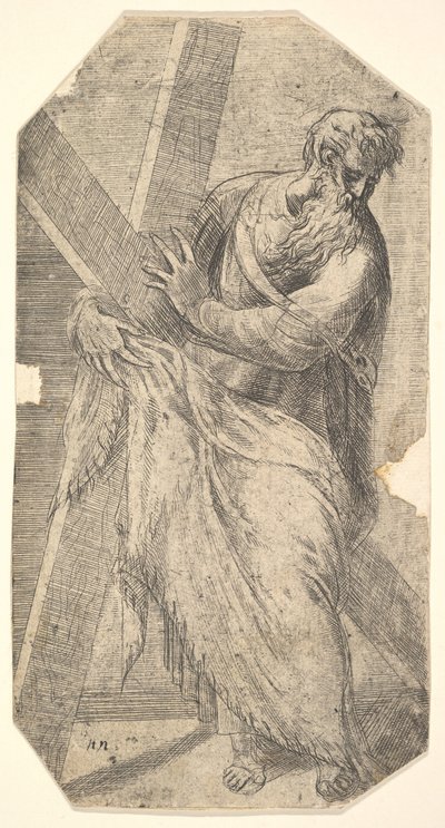 Saint Andrew Holding a Large Cross, from 