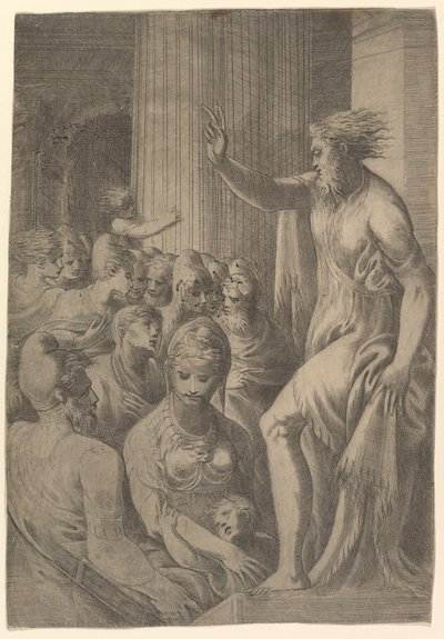 Saint Paul Preaching in Athens by Andrea Schiavone