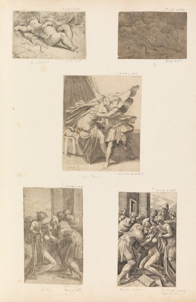 Sleeping Cupid, the Return of the Prodigal Son by Andrea Schiavone