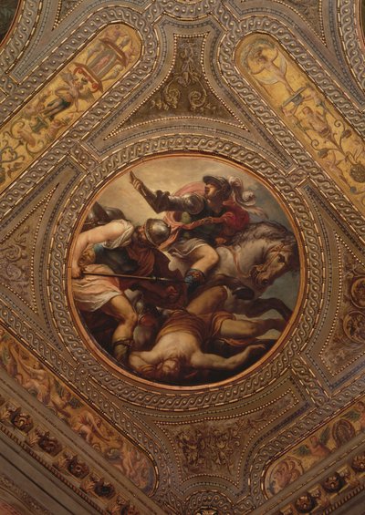 The Force of Arms, from the ceiling of the library, 1556 by Andrea Schiavone