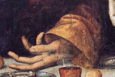 Last Supper (detail) by Andrea Solario