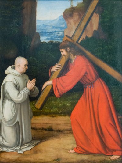 Christ Carrying the Cross and a Carthusian Monk by Andrea Solario