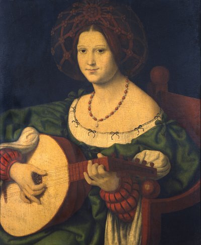 Lady with a Lute by Andrea Solario