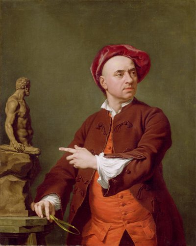 John Michael Rysbrack Modelling His Terra-Cotta Statue of Hercules, 1753 by Andrea Soldi