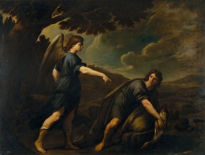 The Angel and Tobias with the Fish by Andrea Vaccaro