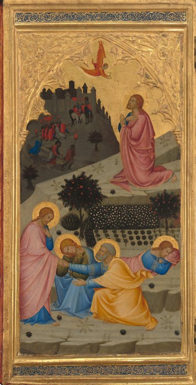 Scenes from the Passion of Christ: The Agony in the Garden (detail) by Andrea Vanni