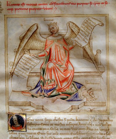 Allegory of Charity ailee treading Herode I the Great at the feet in 