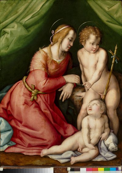 Madonna and Child with Saint John by Andrea del (workshop of) Sarto