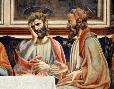 Last Supper (detail) by Andrea del Castagno