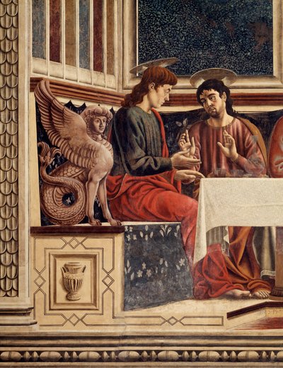 Last Supper (detail) by Andrea del Castagno