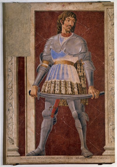 Portrait of the Florentine condottiere Pippo Spano by Andrea del Castagno
