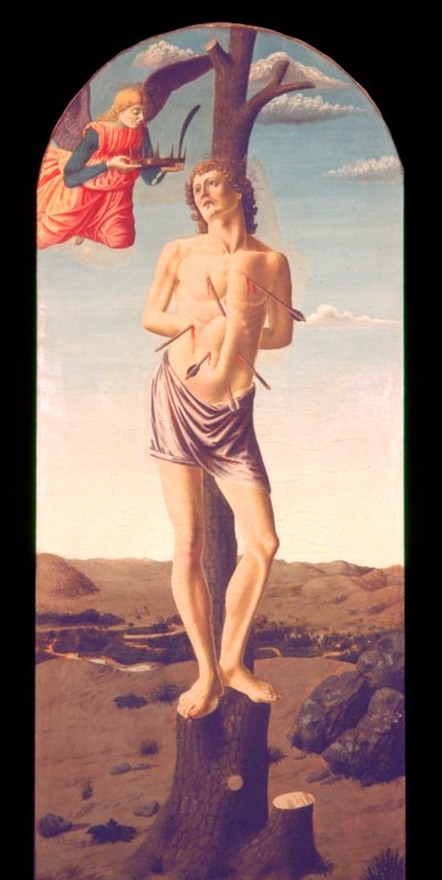 Saint Sebastian by Andrea del Castagno