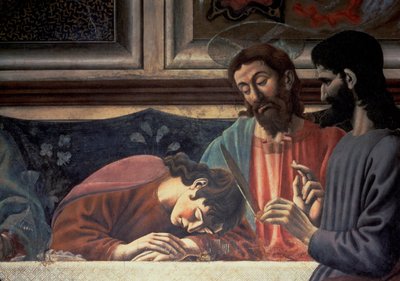 The Last Supper (detail) by Andrea del Castagno