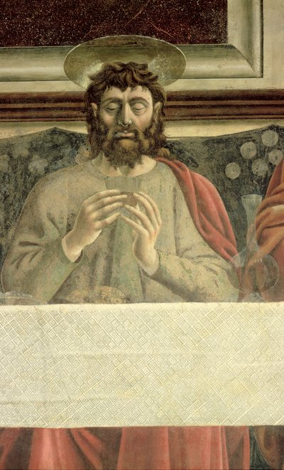 The Last Supper (detail) by Andrea del Castagno