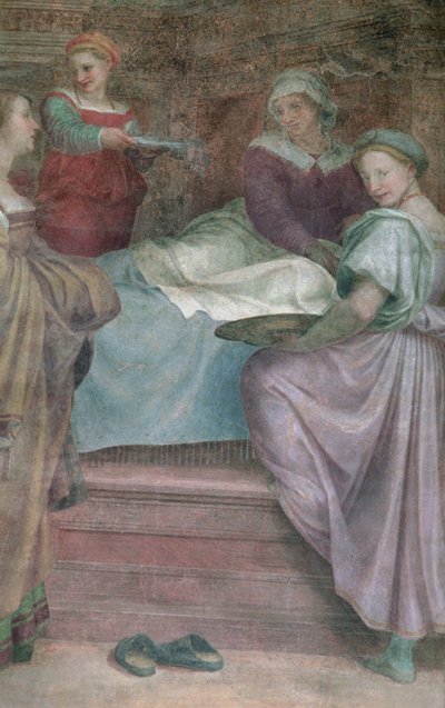 Ladies in Waiting (detail) by Andrea del Sarto