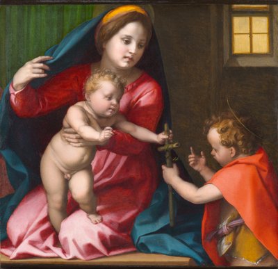 Madonna and Child with Saint John the Baptist by Andrea del Sarto