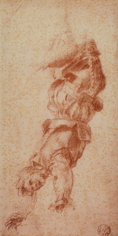 Male Figure; Drawing by Andrea del Sarto. Gabinetto dei Disegni e delle Stampe, Uffizi Gallery, Florence by Andrea del Sarto