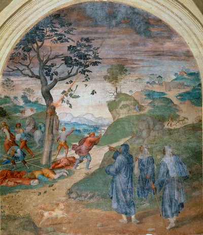 St. Philip Benizi Punishing the Blasphemers by Andrea del Sarto