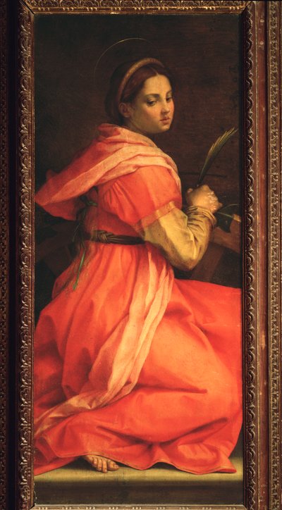 Saint Catherine of Alexandria, Altarpiece of St. Agnes by Andrea del Sarto
