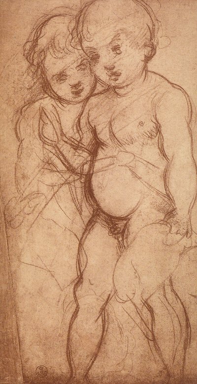 Study of Two Cherubs by Andrea del Sarto