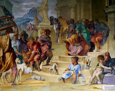 The Triumph of Caesar by Andrea del Sarto and Alessandro Allori, Medicean Villa Poggio a Caiano by Andrea del Sarto