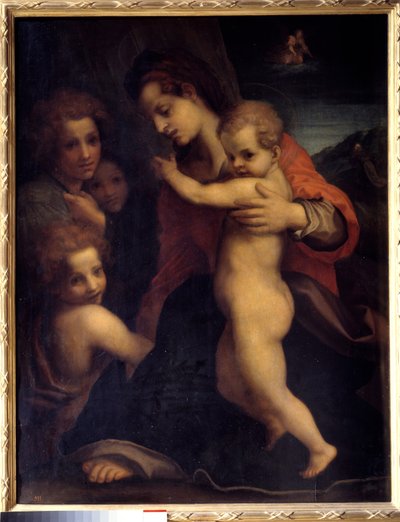 The Virgin, the Child Jesus, Saint John and Two Angels by Andrea del Sarto