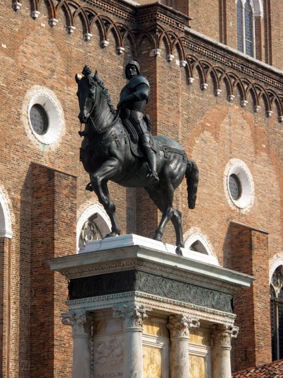 Equestrian statue of the Condottiere Colleoni by Andrea del Verrocchio by Andrea del Verrocchio
