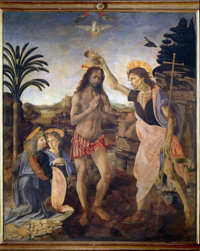 The Baptism of Christ by Andrea del Verrocchio