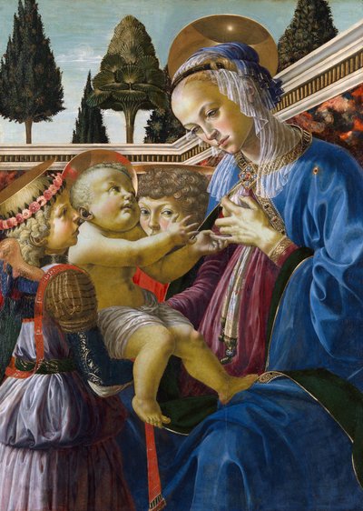 Virgin and Child with Two Angels by Andrea del Verrocchio