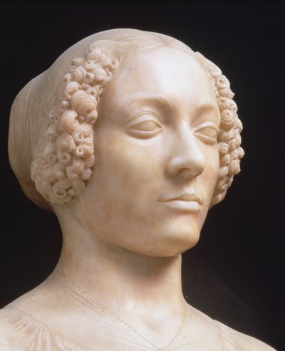 Woman with a Bouquet: (detail) by Andrea del Verrocchio