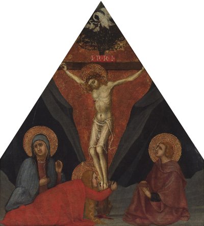 The Crucifixion with the Virgin, Mary Magdalene and St. John the Evangelist by Andrea di Bartolo