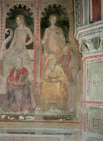 The Church Militant and Triumphant, in the Spanish Chapel, (detail) by Andrea di Bonaiuto (fl.1343 77)