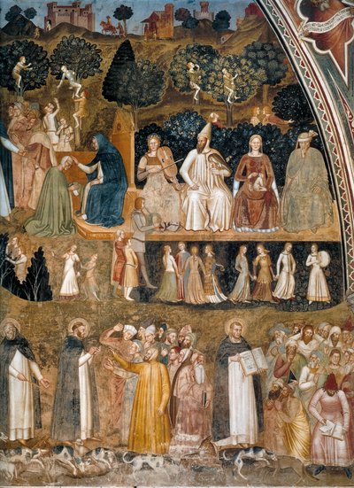Triumph of the Church, Church Militant and Triumphant by Andrea di Bonaiuto