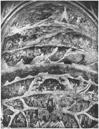 Hell, from The Divine Comedy (Inferno) by Dante Alighieri by Andrea di Cione Orcagna