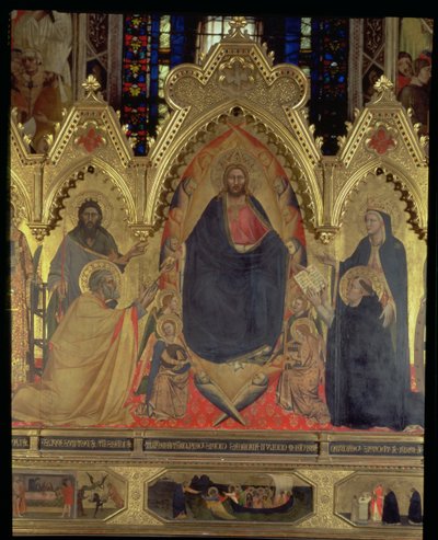 The Strozzi Altarpiece (detail) by Andrea di Cione Orcagna
