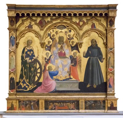Madonna of the Cintola with Saint Catherine and Francis by Andrea di Giusto Manzini